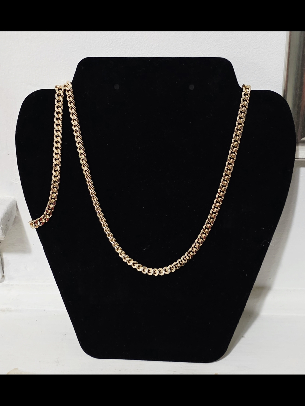 Classic 18k Gold Plated Curb Chain Necklace for Men